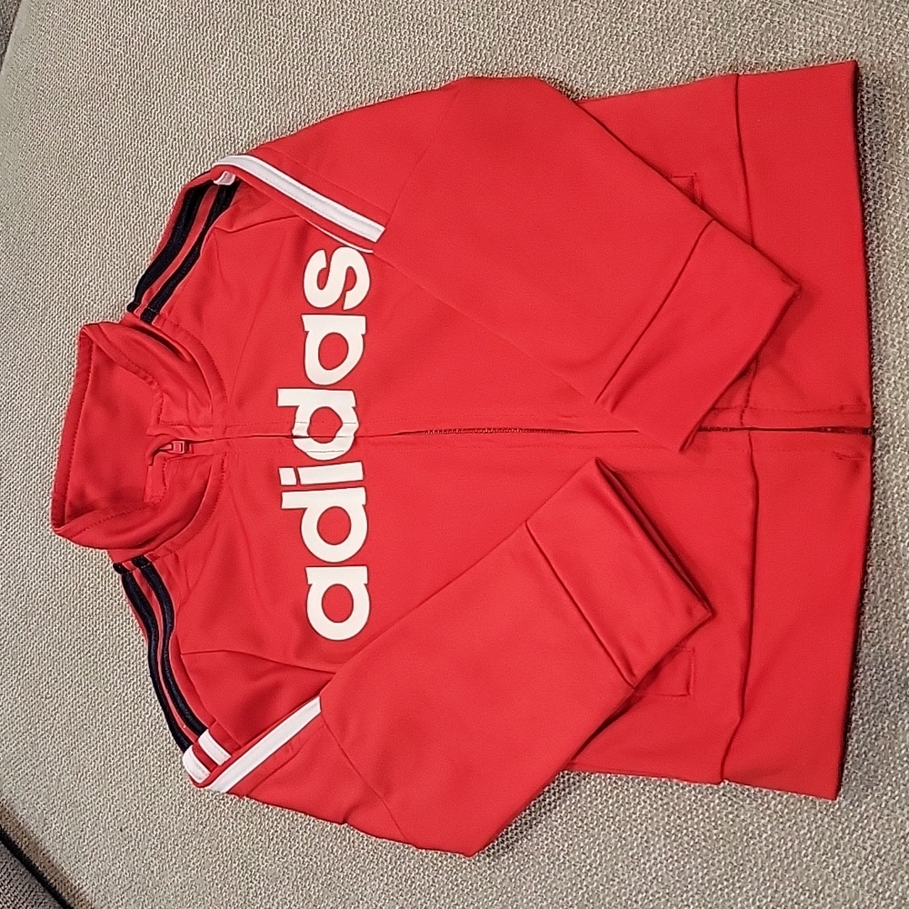 Boys Adidas Zip Up Sweater Size 24 Months